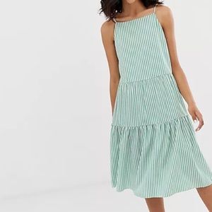 & Other Stories Stripe Midi Dress